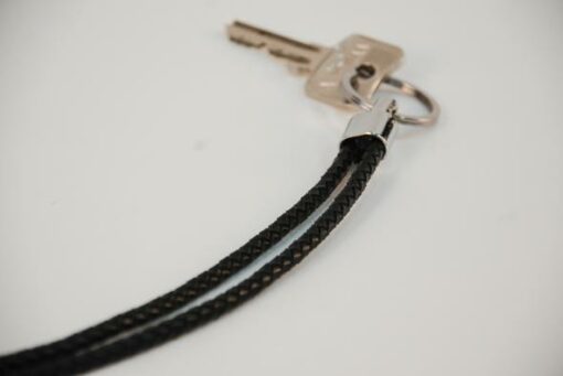 Lederband Schlüsseanhänger schwarz 100cm kaufen