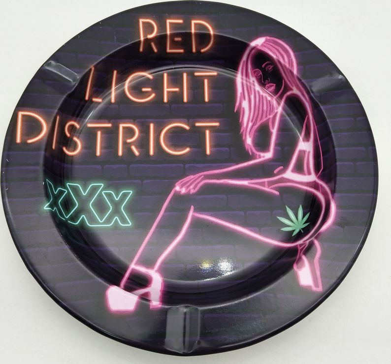 Metal Tin Ashtray - xXx Red Light District