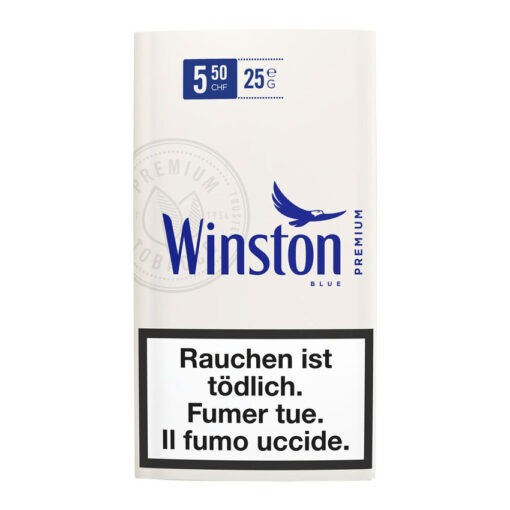 Winston Blue Drehtabak Beutel 25g kaufen im schweizer Tabak Shop