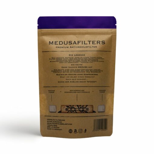 Medusa Aktivkohlefilter 250 Stück 6mm Rückseite kaufen günstig online shop schweiz