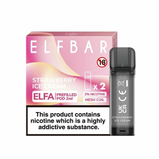 ELFA Elf Bar Ersatz Kartusche für Pod Strawberry Ice Cream kaufen online Shop Schweiz