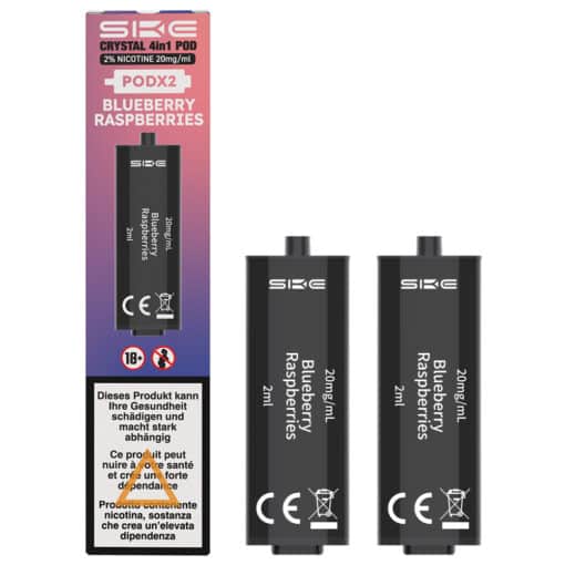 SKE Crystal - 2x2ml Pods (20mg) - Blueberry Raspberry