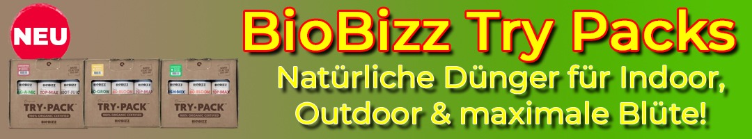 Banner BioBizz TryPacks Neu kaufen im Grow Shop Schweiz
